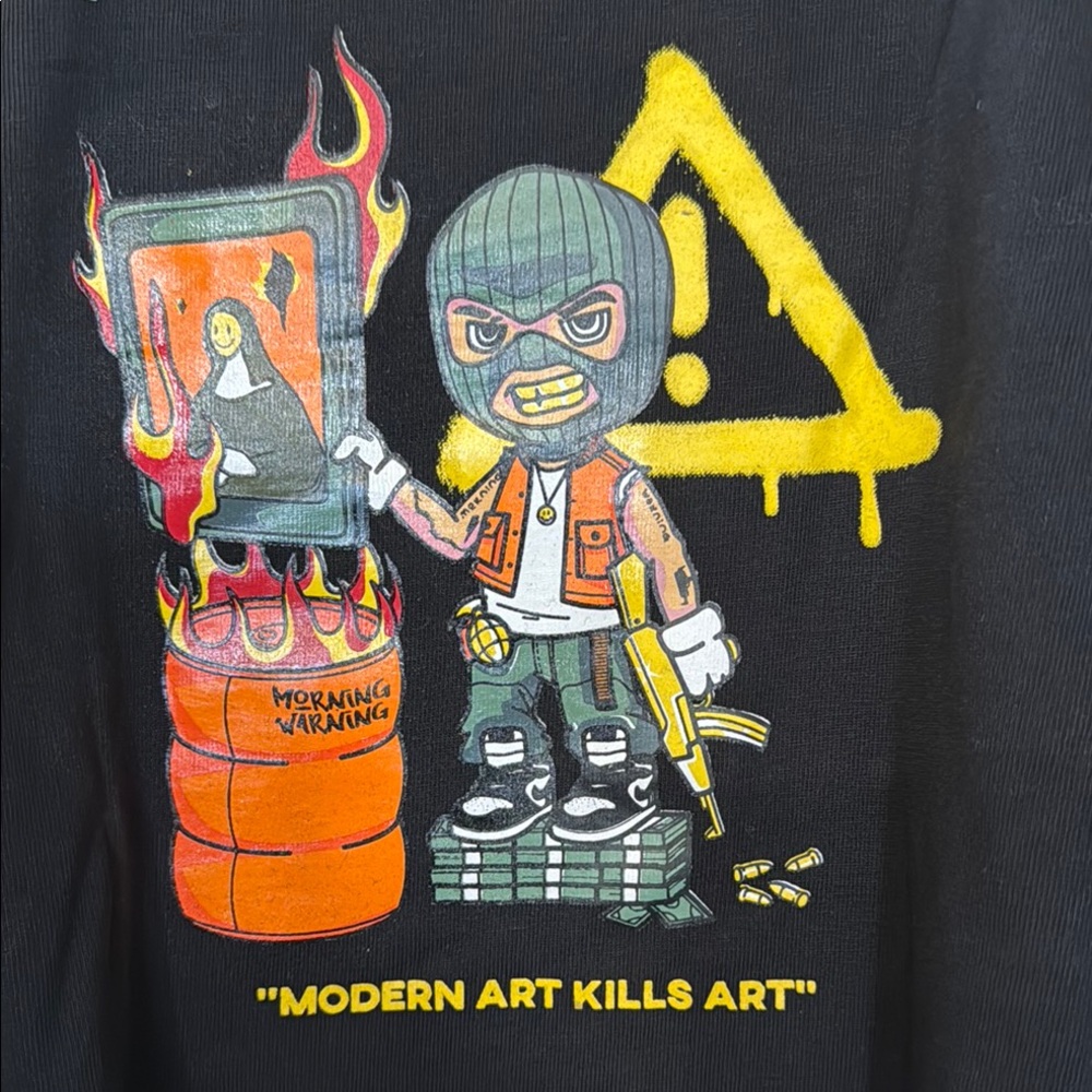 Graphic Tee with Art Print